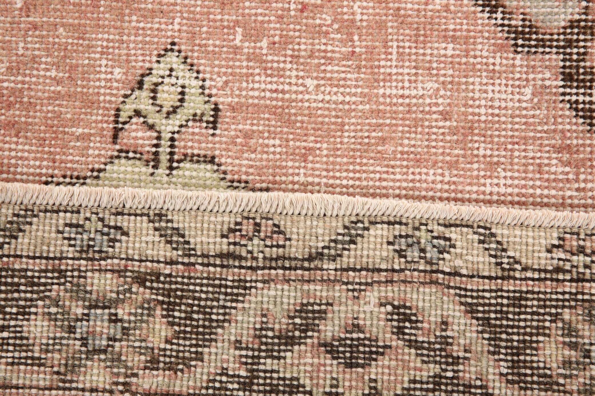 3x12 Pale Red Wool Vintage Persian Runner Rug, 86x379Cm SK 5457