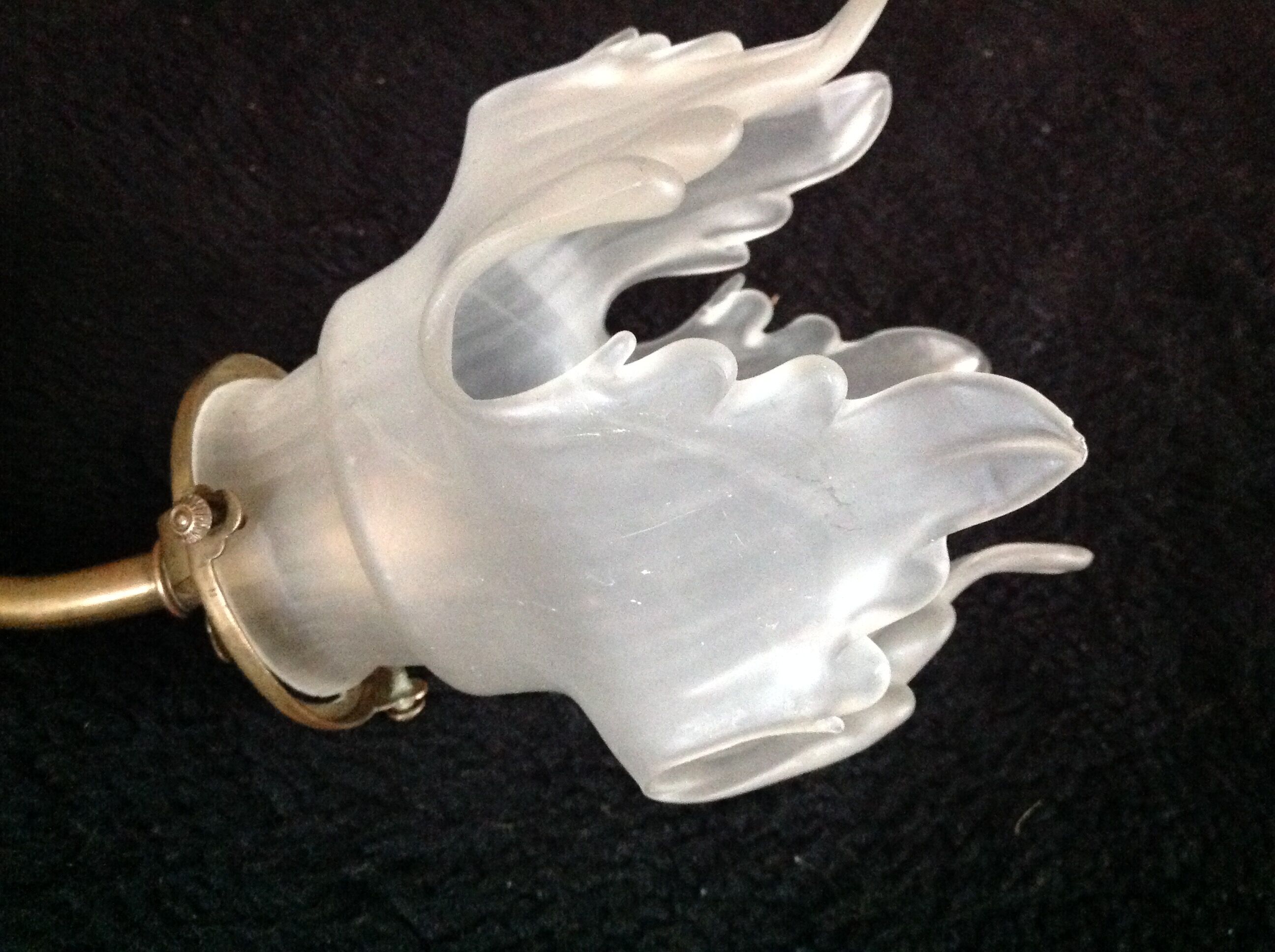 Swan collar wall sconce
