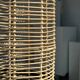 Large lantern-shaped rattan pendant lamp H50 D24
