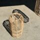 Large lantern-shaped rattan pendant lamp H50 D24