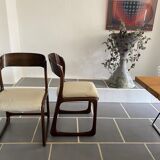 Pair of Baumann chairs model sled