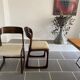 Paire de chaises Baumann modèle traîneau