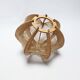 Scandinavian design pendant lampshade 70s 1970s vintage in wood and wire