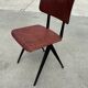 Set of 4 vintage school chairs Galvanitas S16 Netherlands Design