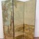 20th century three-leaf painted screen