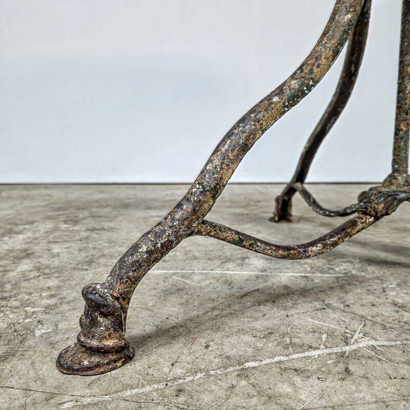 Beautiful 19th-century iron table in the Arras model.