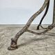 Beautiful 19th-century iron table in the Arras model.