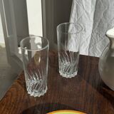 Set of 6 glass orangeade glasses H14.5 D7