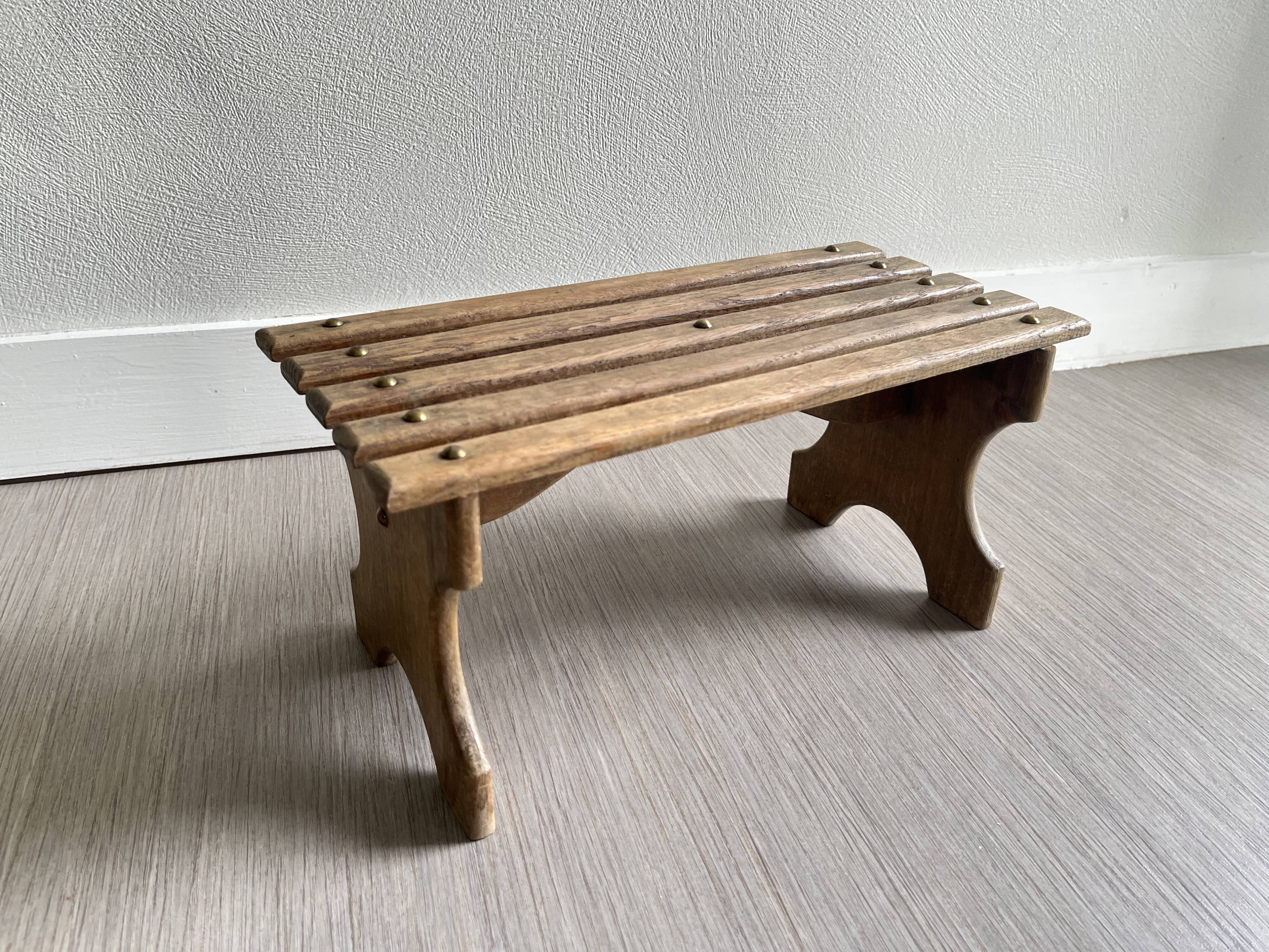 Small wooden bench