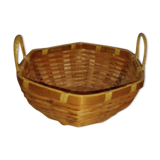 Octagonal wicker cup