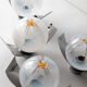4 Mazzega Murano wall lamps vintage 1960s