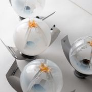 4 Mazzega Murano wall lamps vintage 1960s