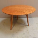 Mid Century maple round coffee table 1960's