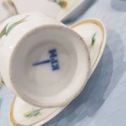 Service à café, porcelaine blanche avec dorure, KPM, Allemagne, 19e siècle