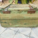 Old wooden chest - industrial decor....