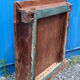 Vintage blue Indian mirror 92x92cm