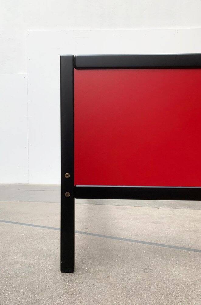 Double bed postmodern German vintage profile system by Elmar Flötotto for Flötotto.