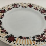 Lot of 9 colorful flat plates Orchies North