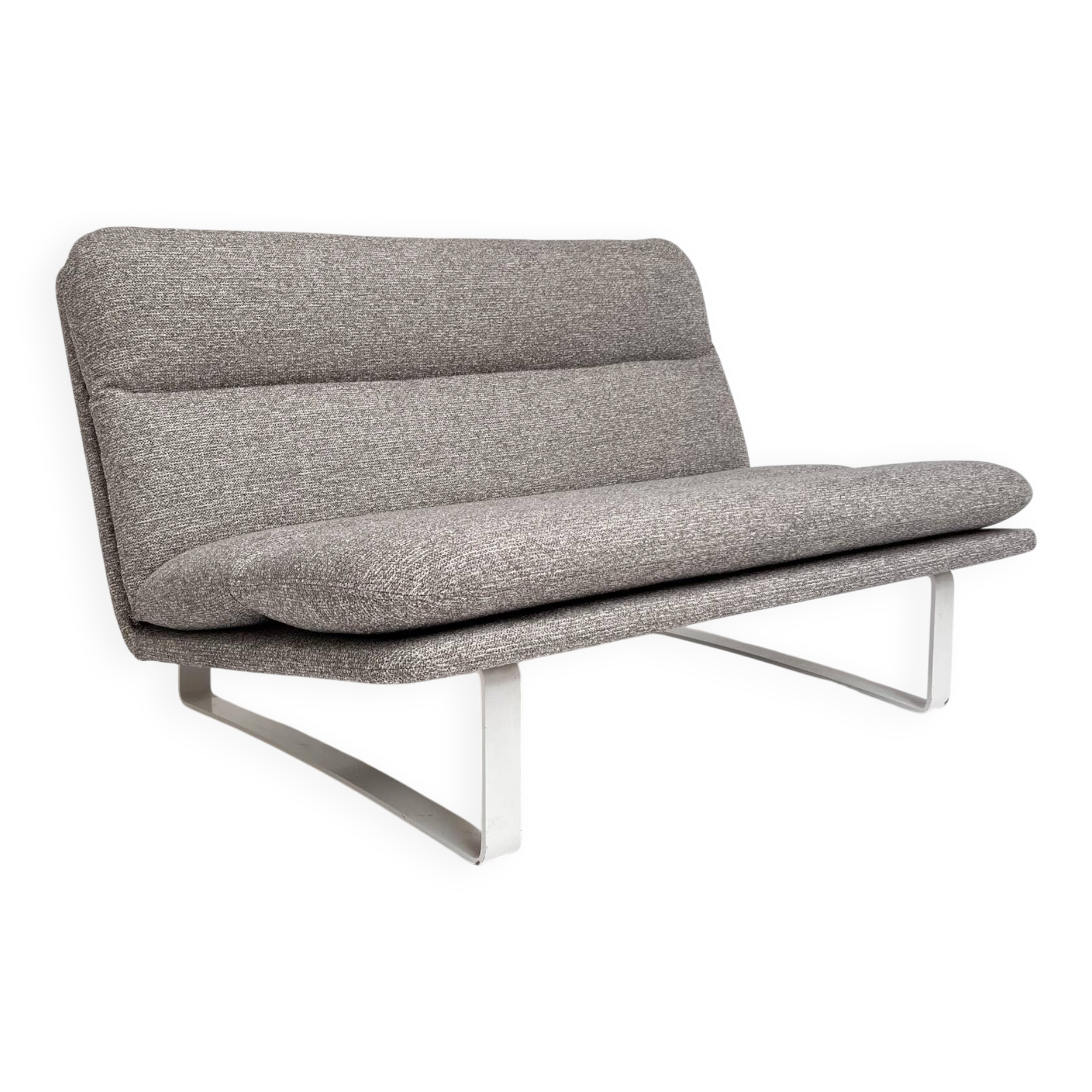Reupholstered Artifort Kho Liang Ie 2-seats sofa, 1960s