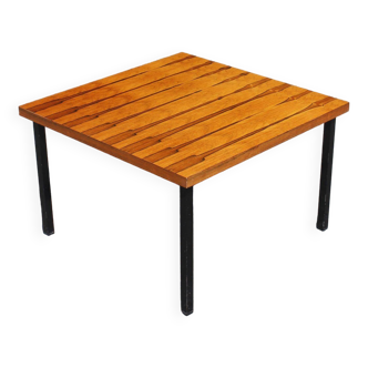 Modernist coffee table in Rio rosewood, Mutz 1950s