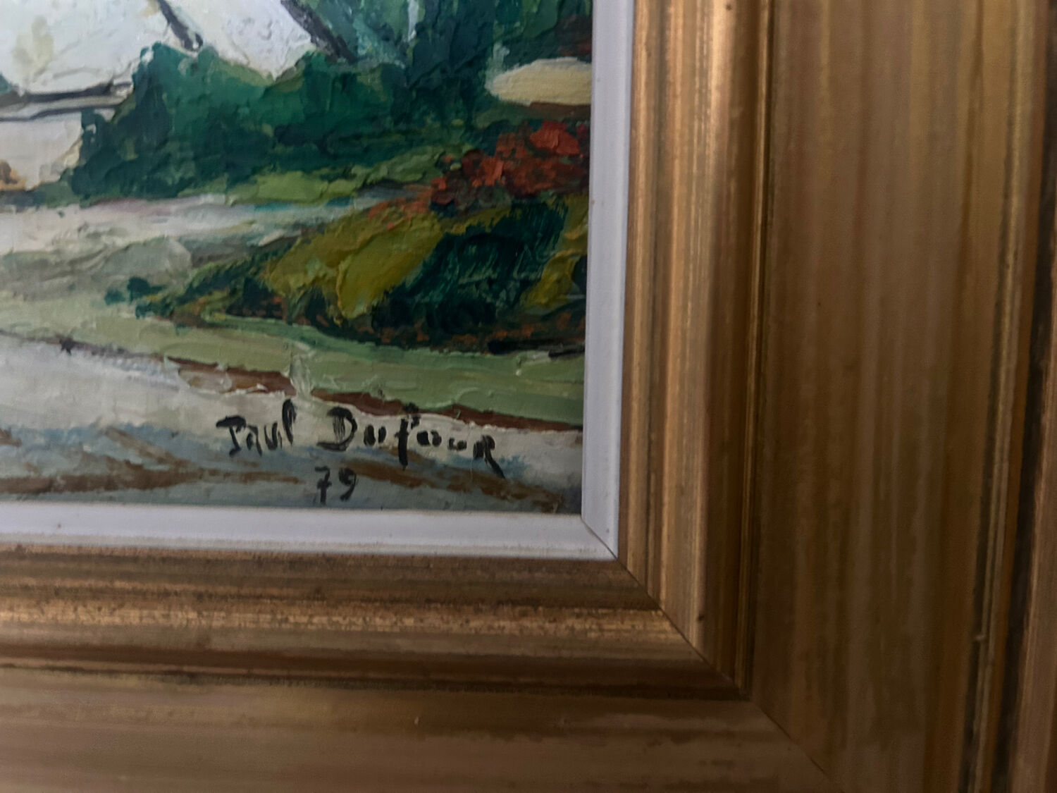 Tableau huile sur toile signé Paul Dufour