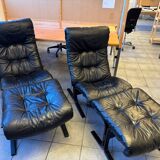 Chauffeuse et ottoman vintage “Siesta Deluxe” par Ingmar Relling