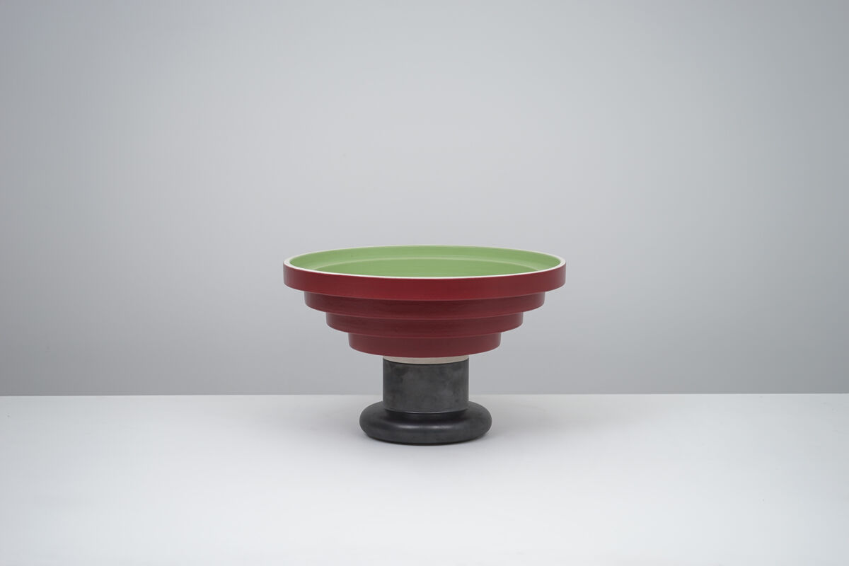 Ettore Sottsass model 540 fruit cup for Bitossi, 1985
