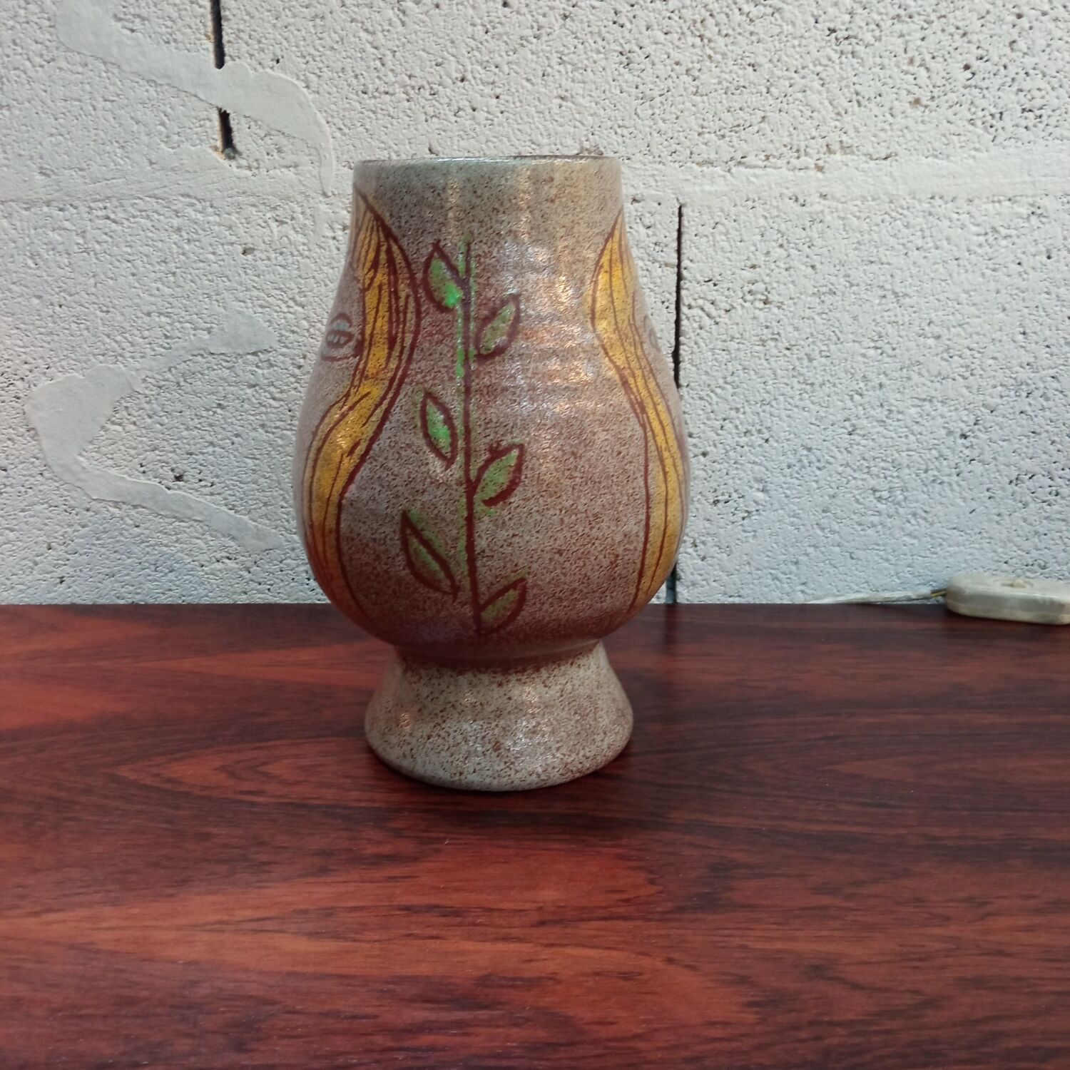 Ceramic vase signed Accolay