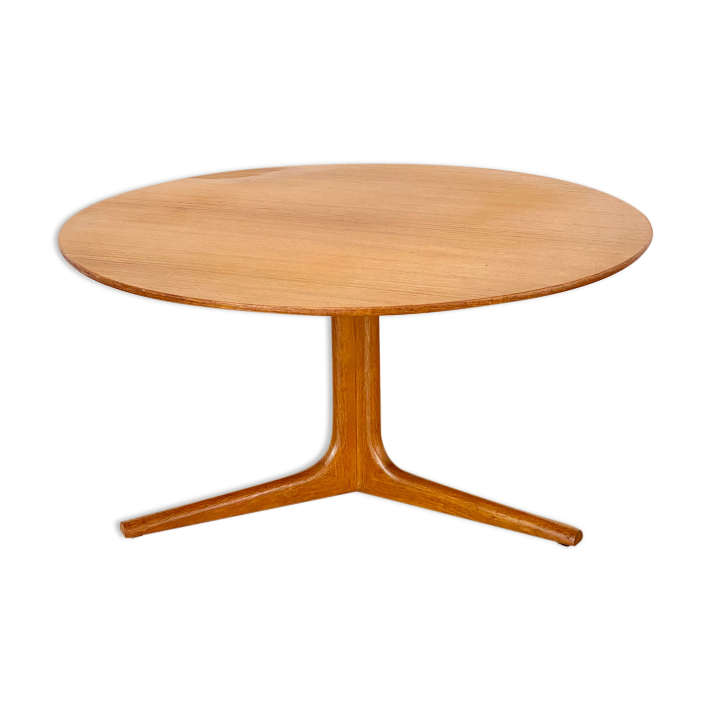 Scandinavian coffee table vintage round tripod