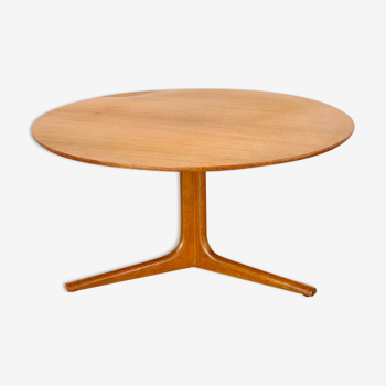 Scandinavian coffee table vintage round tripod