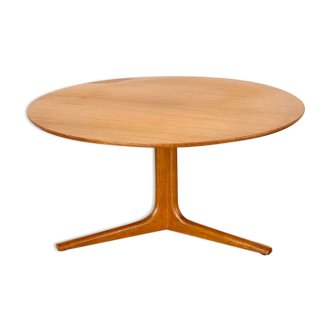 Table basse scandinave vintage ronde tripode