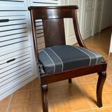 Mahogany gondola chair – Empire style