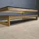 Vintage two tier Belgochrom 23kt coffee table, 1970s