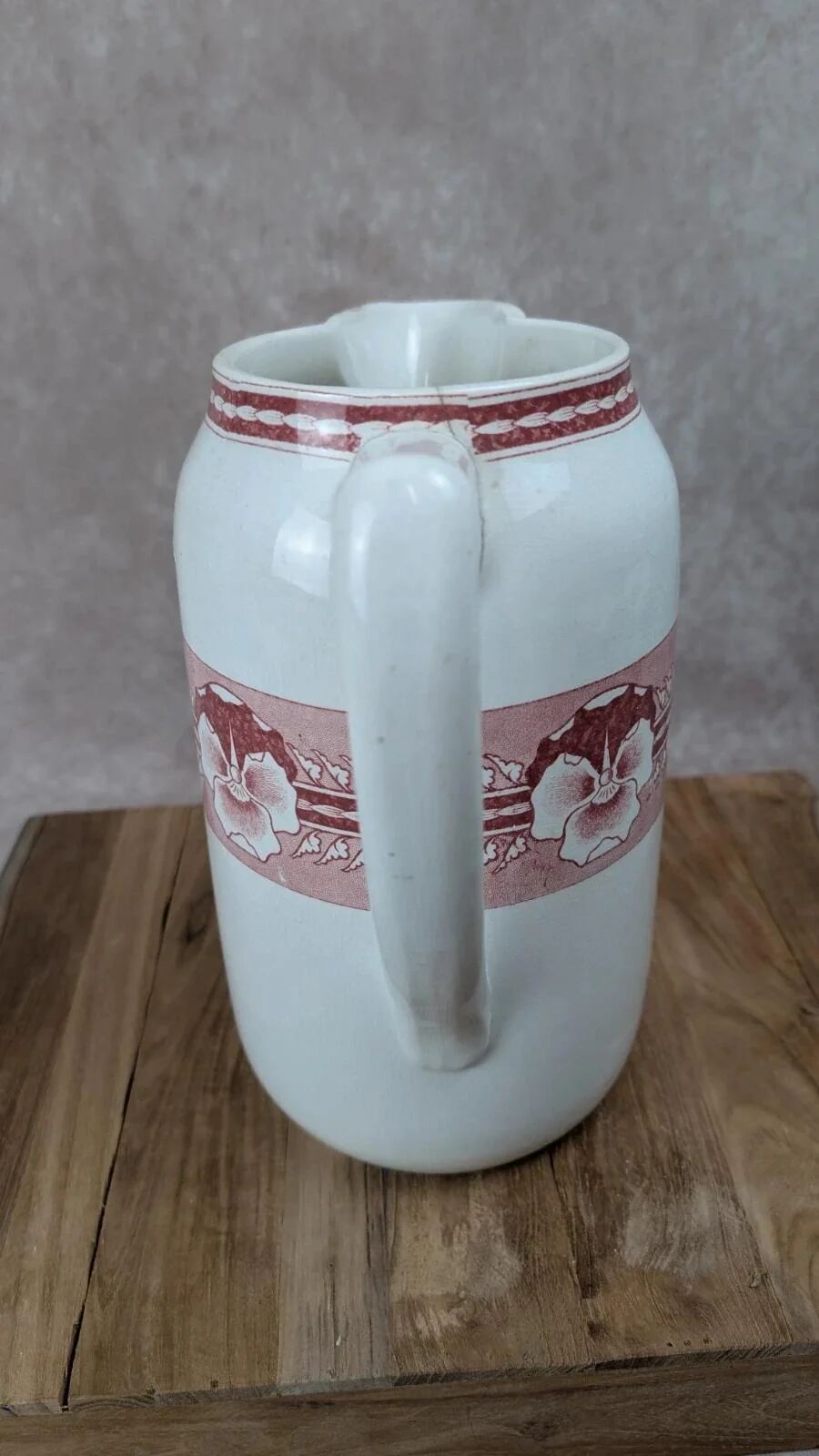 Grand pot de toilette ancien Digoin modèle Parma