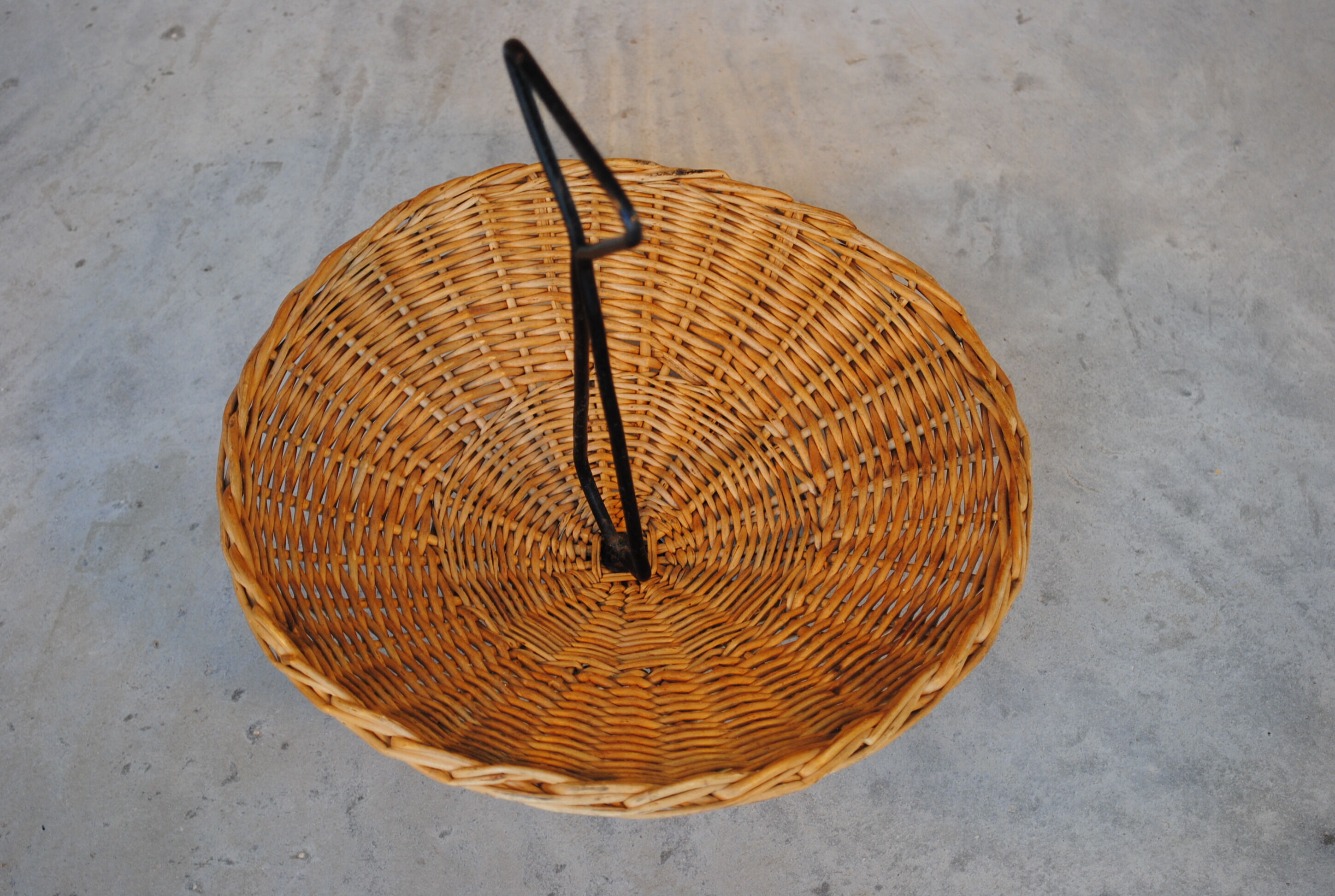 Wicker fruit basket