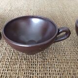 4 sandstone cups