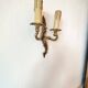 Pair of 19th century Louis XV style gilt bronze wall lights with 2 branches