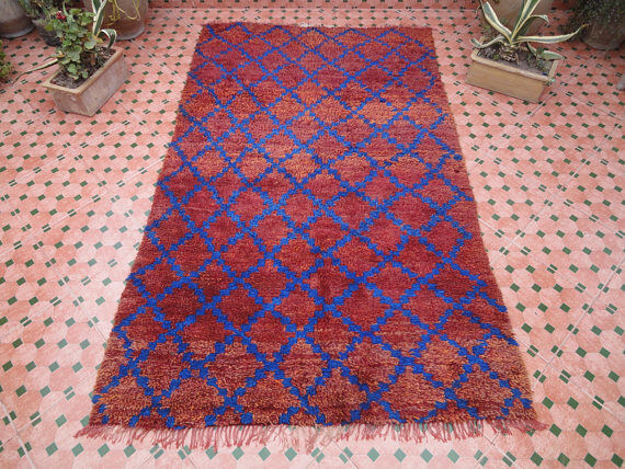 Carpet beni ouarain 231 x 144 cm,