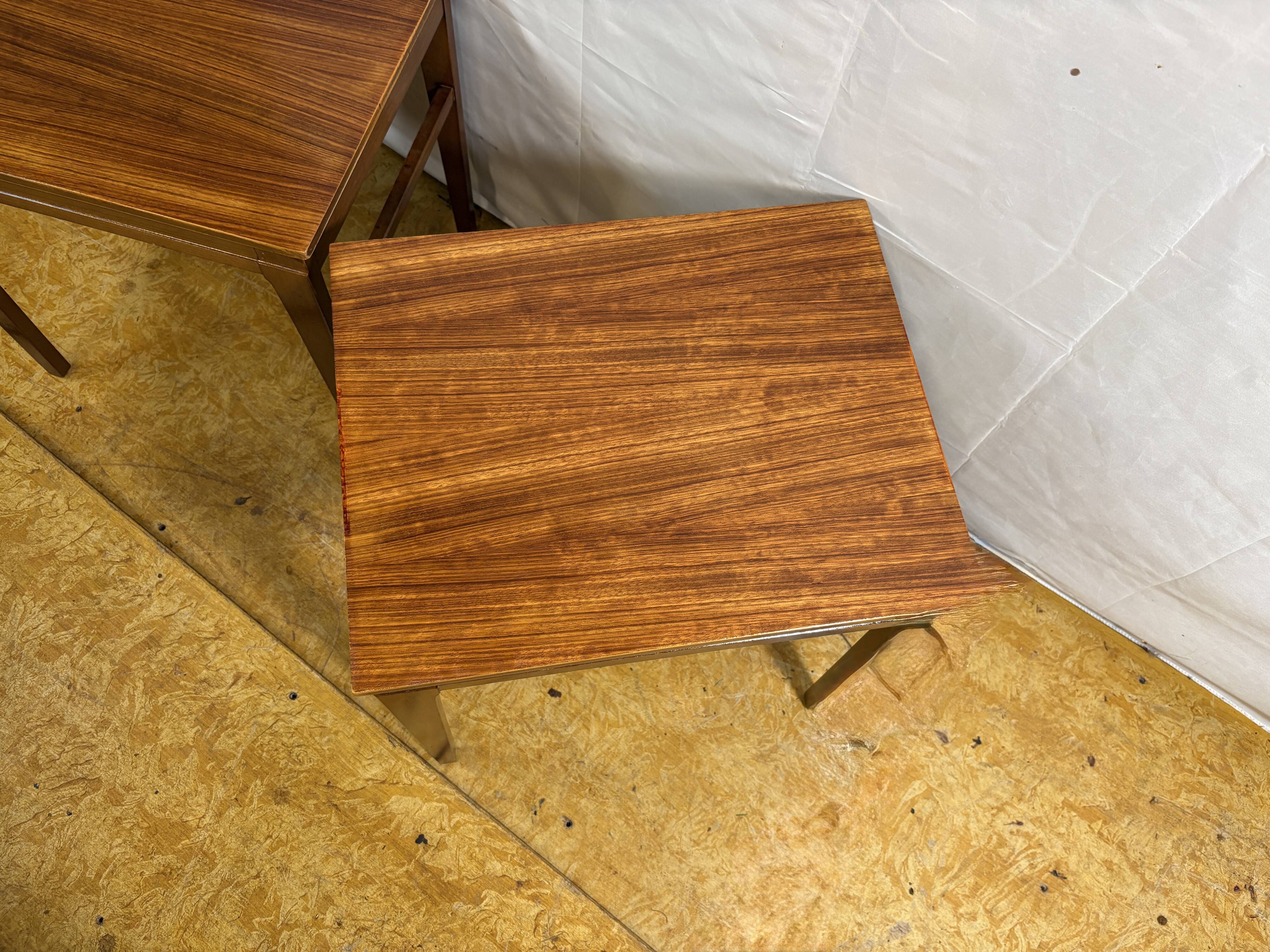 Mid Century Retro Vintage Teak Pair of Side Tables / Lamp Tables / Bedside