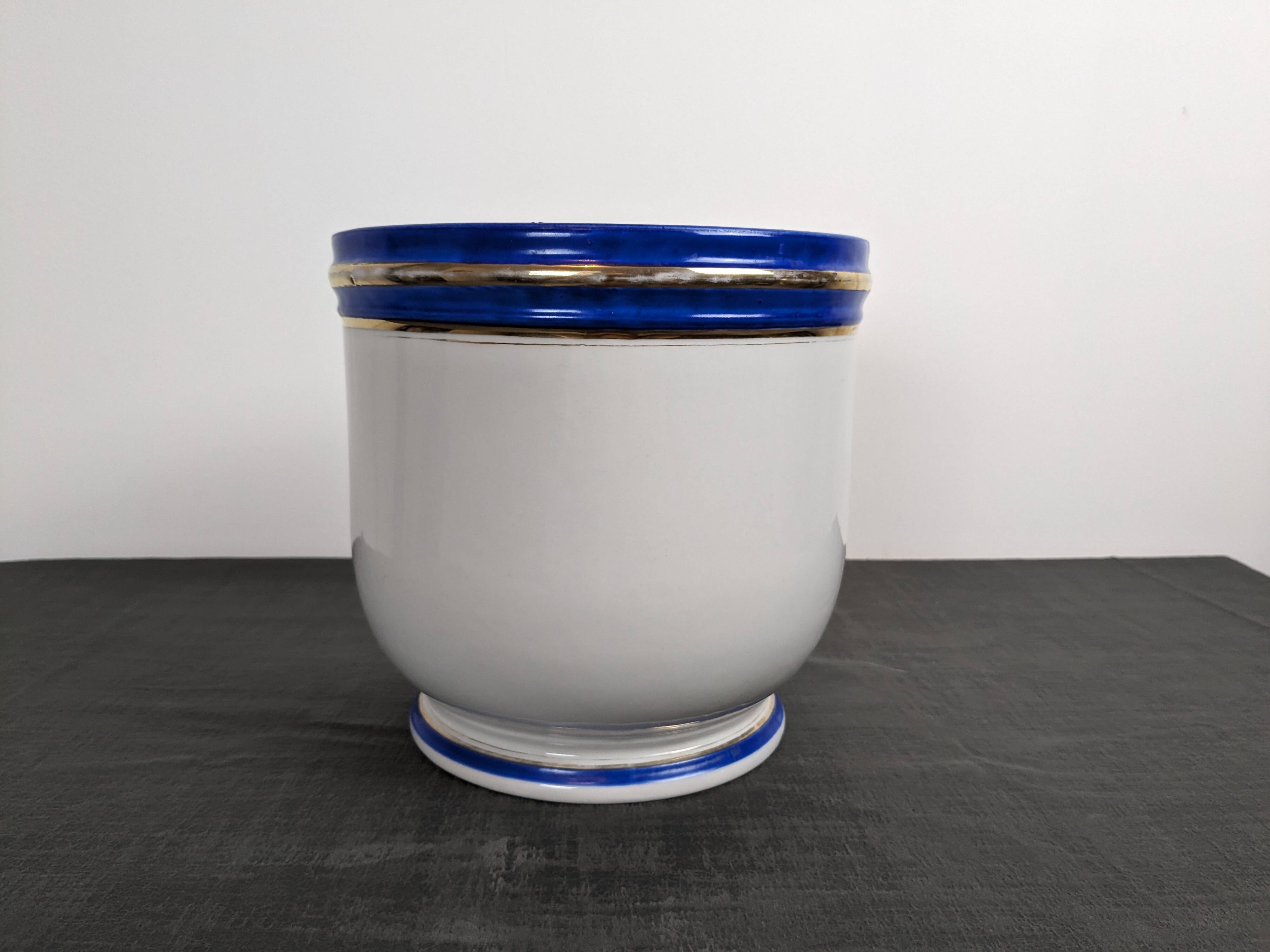 Cache pot vintage en céramique