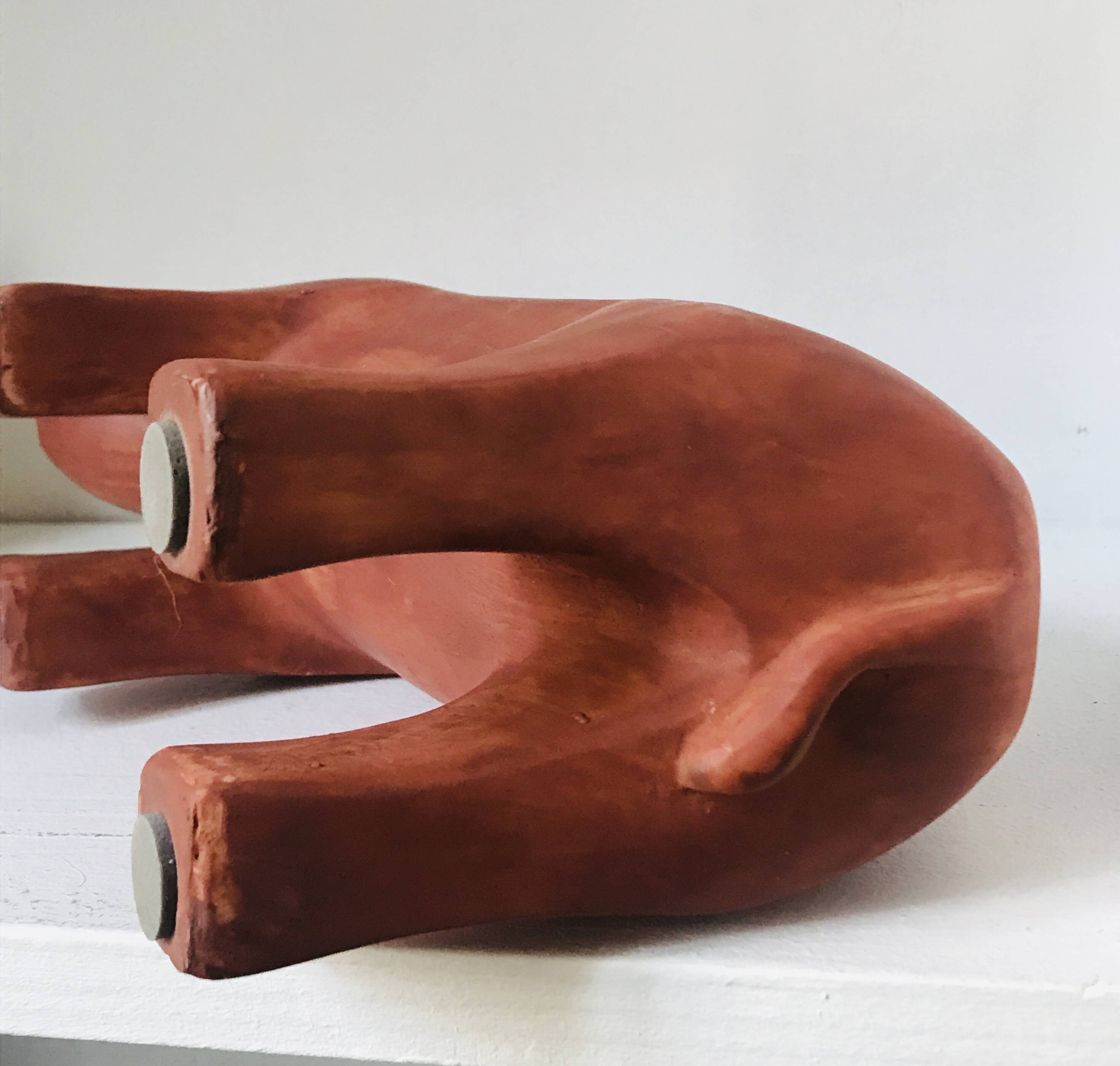 Rhinoceros terracotta resin