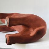 Rhinoceros terracotta resin