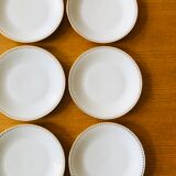Flat porcelain plates by Sologne Larchevêque