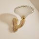 2 art deco wall lights in porcelain and frosted glass
