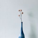 Signed blue sandstone soliflore vase