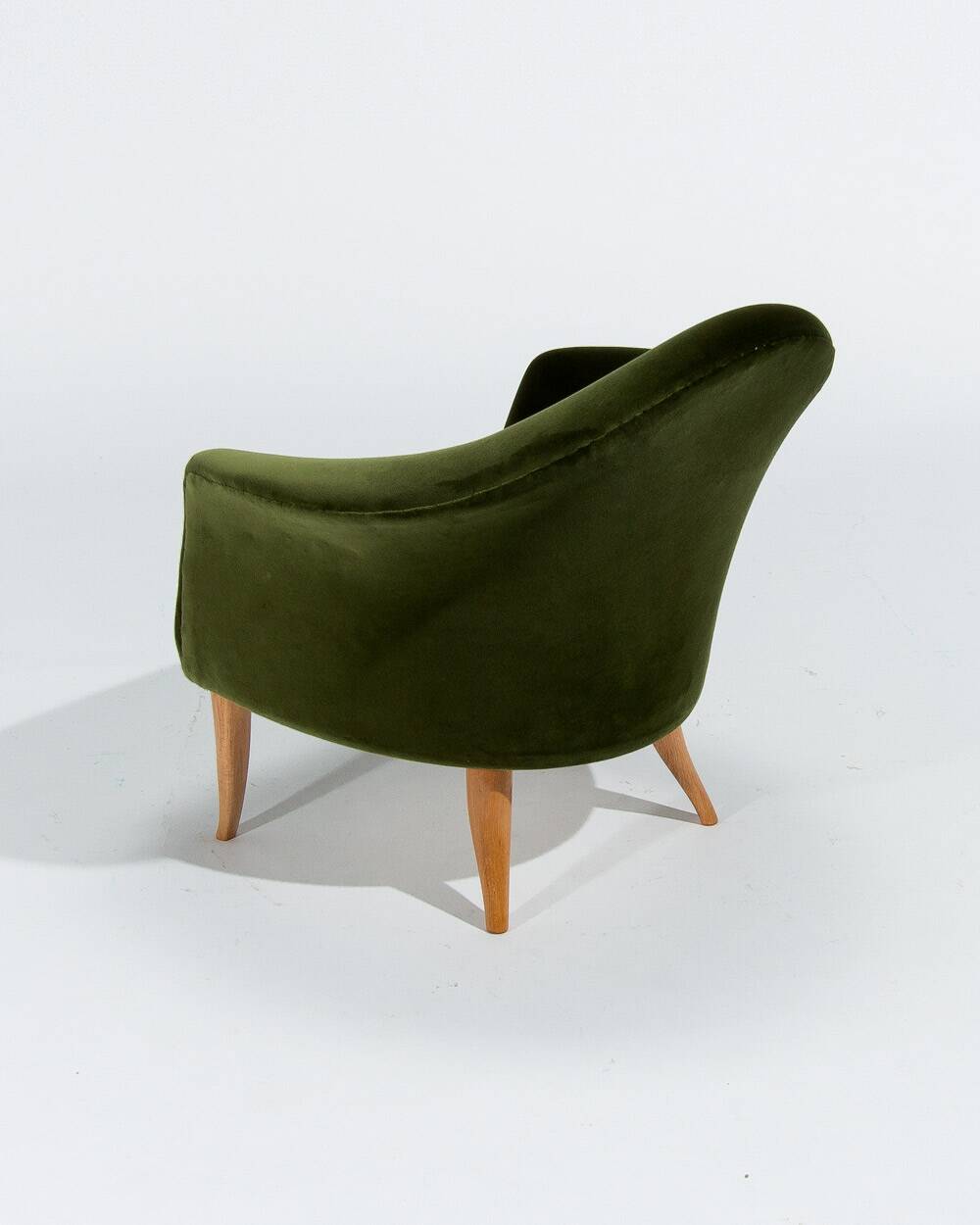 Little Adam Chair by Kerstin Horlin-Holmquist in Green Velvet, Swedish 1950's