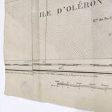 Old map Ile d'Oléron Charente Maritime