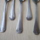Box of 12 teaspoons in silver metal Art Deco style