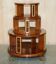 Arthur Brett rotating library table in satin, walnut, and rosewood - Regency style