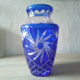 Remarquable et imposant vase en cristal de Saint Louis Art Déco 1940/1950